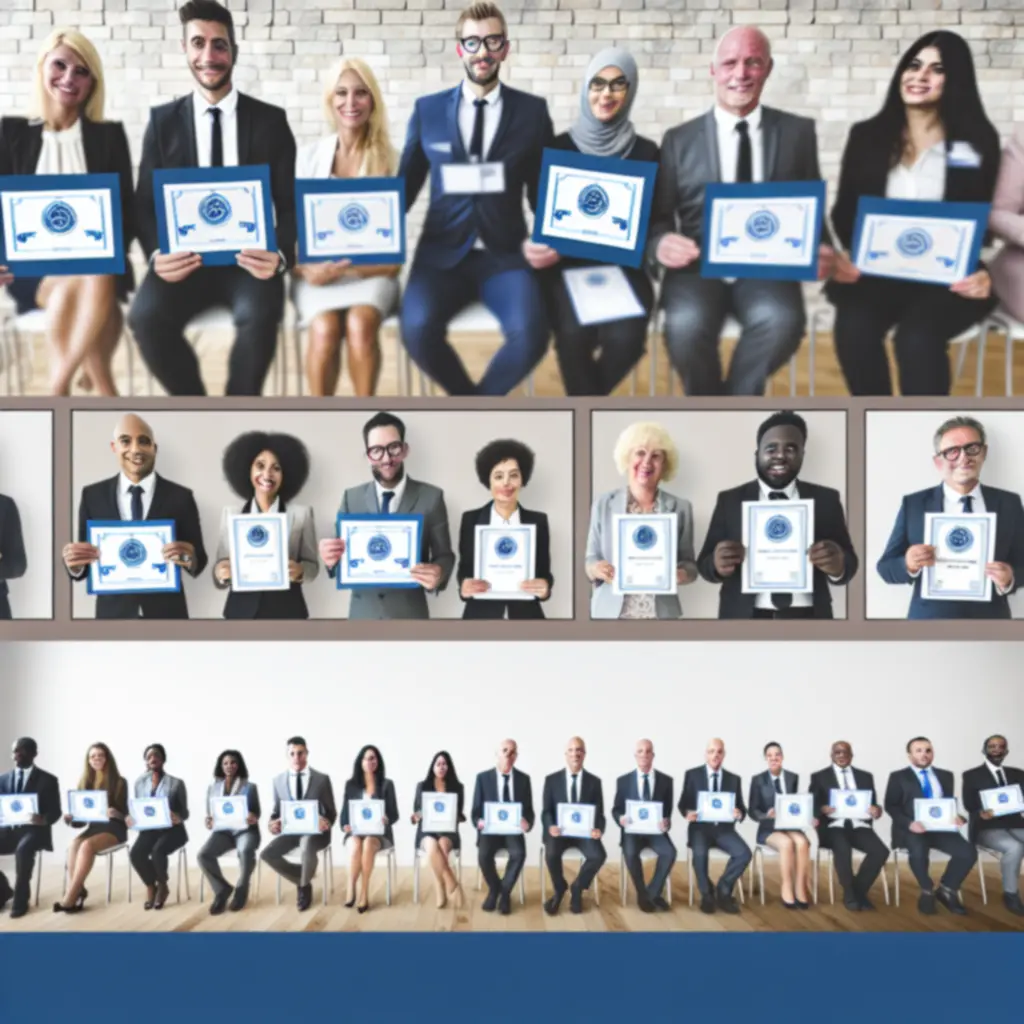 Remise de certificats à des apprenants