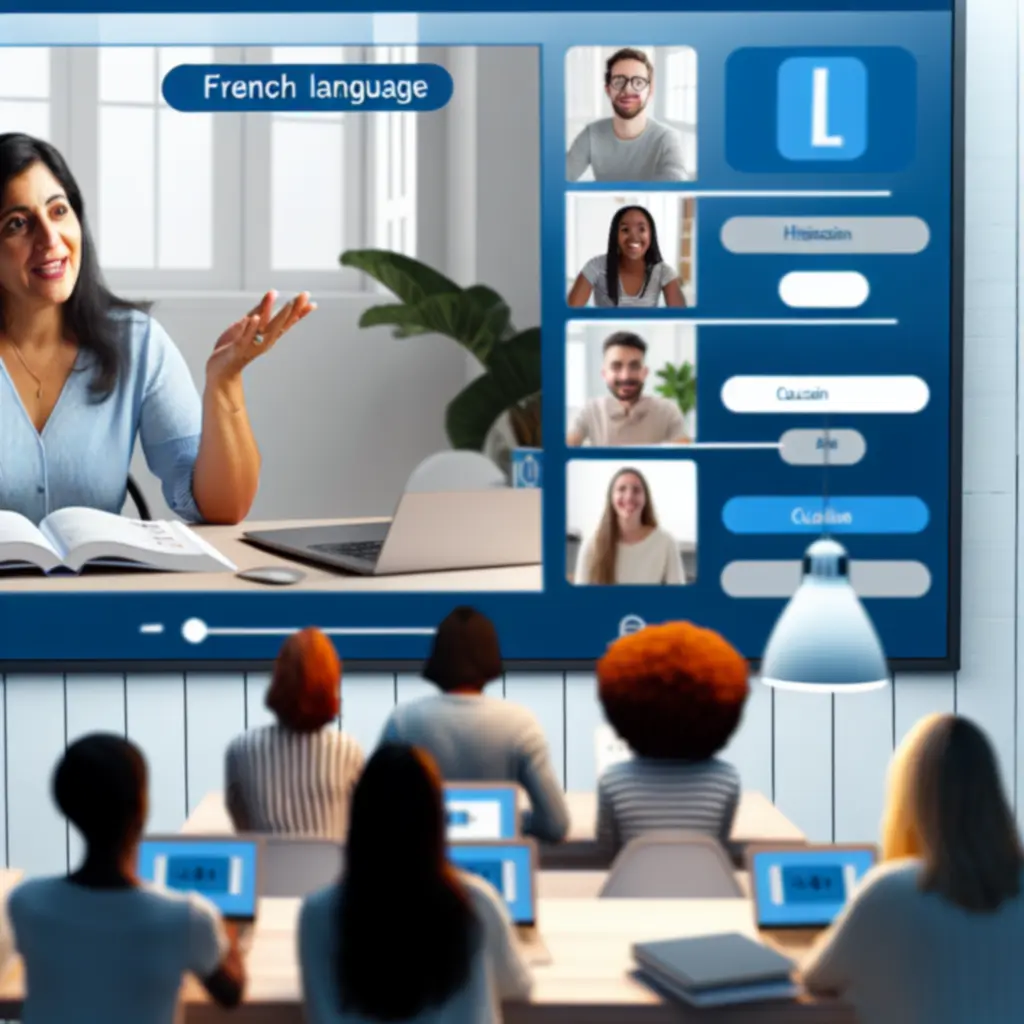 Démonstration d'une classe virtuelle Lintrixx avec formateur et participants en ligne
