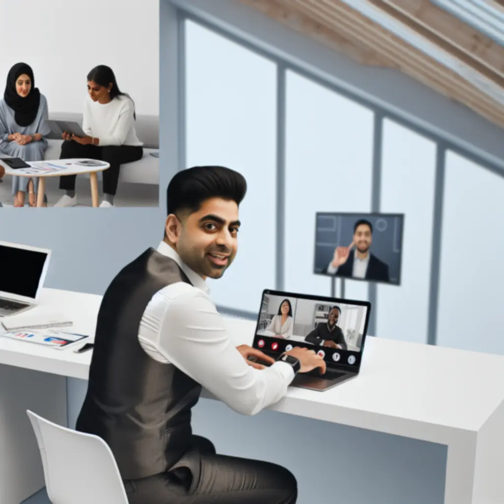 Formateur Lintrixx animant une classe virtuelle de vente